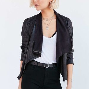 Vegan Suede Black Jacket